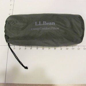 LL Bean padded inflatable camping pillow